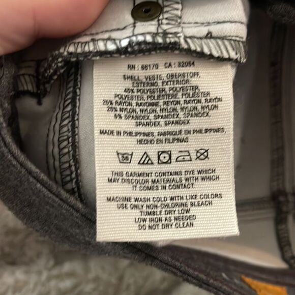 Pilcro and the Letterpress Stretch Fit Serif Ponte Knit Pants Gray 26 - Picture 7 of 7